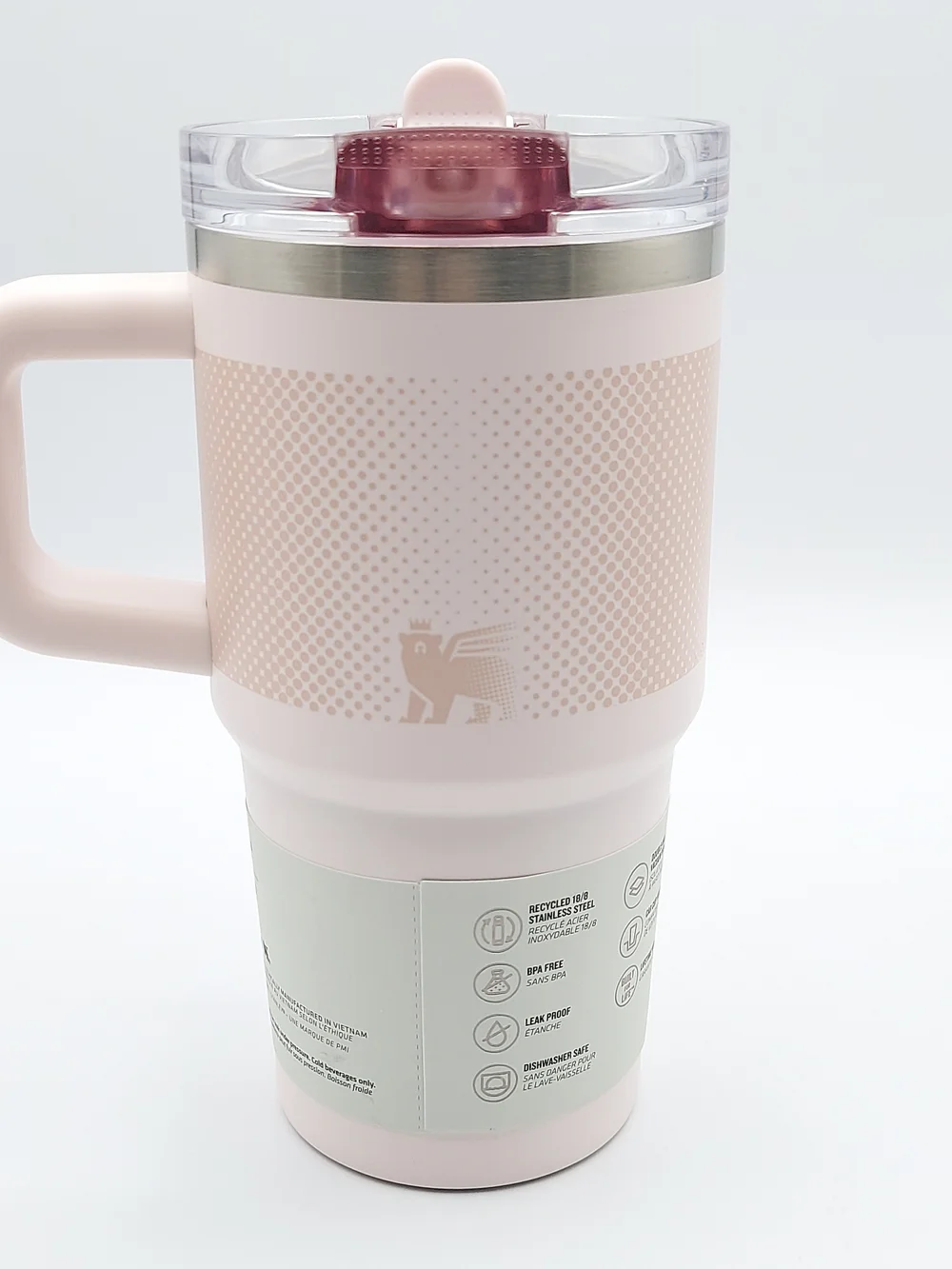 Stanley Rose Quartz Quencher ProTour Flip Straw Tumbler 20oz